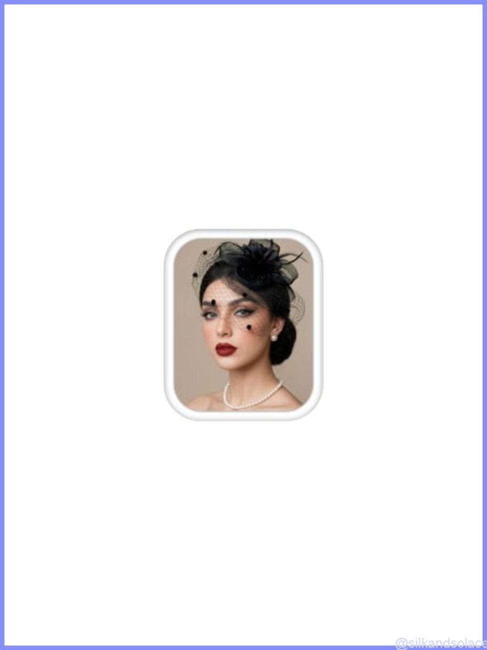 Women's Vintage Fascinator Hat Feather Veil Derby Church Tea Party